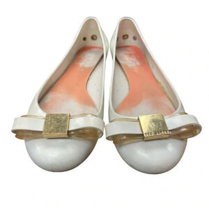 Ted Baker Bow  Ballet Jelly Flats Size 5